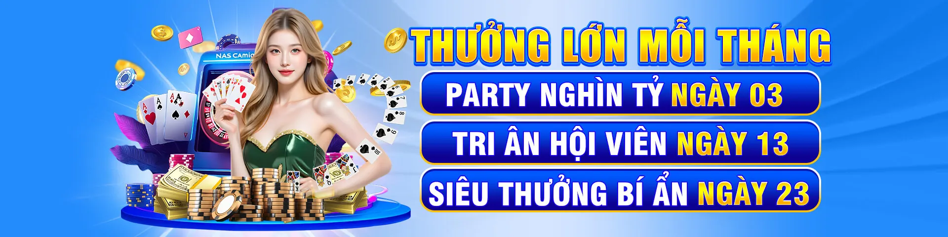 Hình ảnh chính về các chương trình khuyến mãi độc quyền của aog777